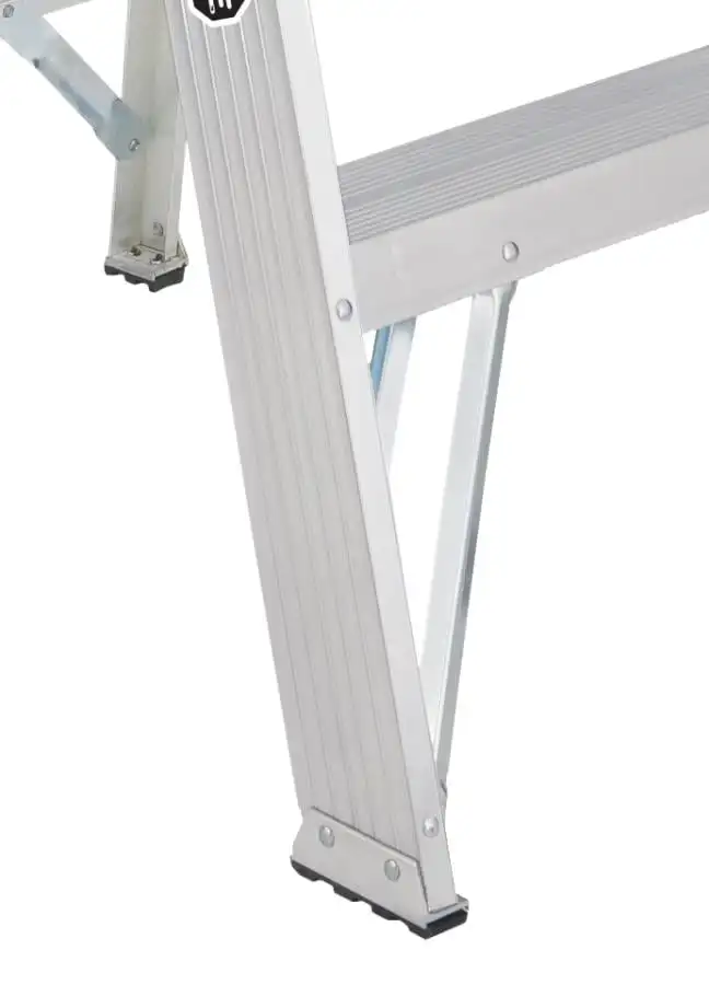 Aluminum Step Ladder 250 Lb Capacity Beefy and Stable Spreader Bracing Elegant Design Smooth Finish Substantial Back Rail
