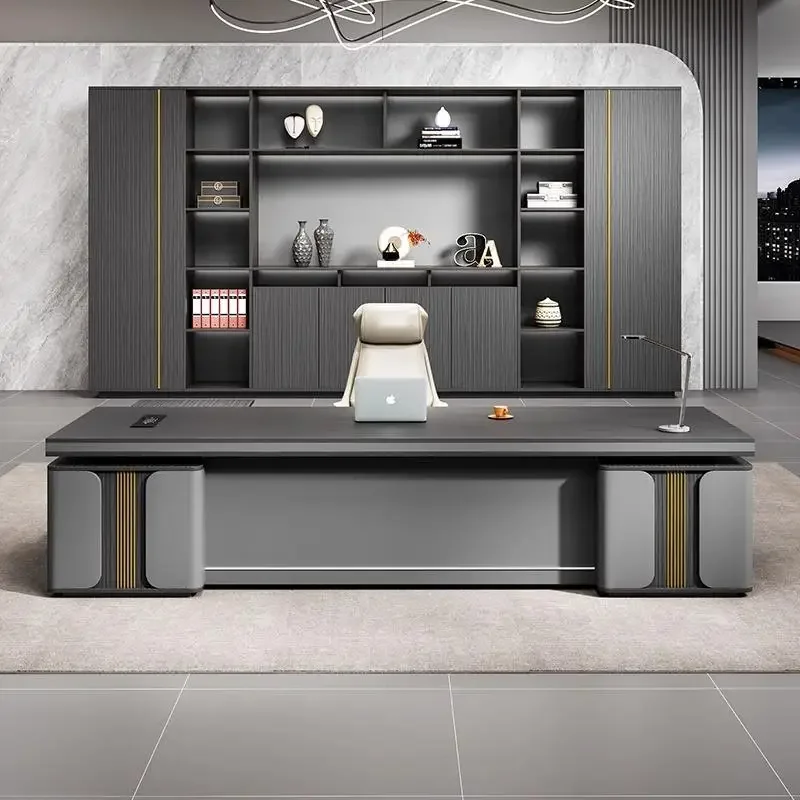 ห้องนอนหรูหรา Modern Boss โต๊ะทํางาน Work Art Stand Up ตู้เก็บเอกสารโต๊ะทํางาน Gadgets Storage Ufficio เฟอร์นิเจอร์ Salon