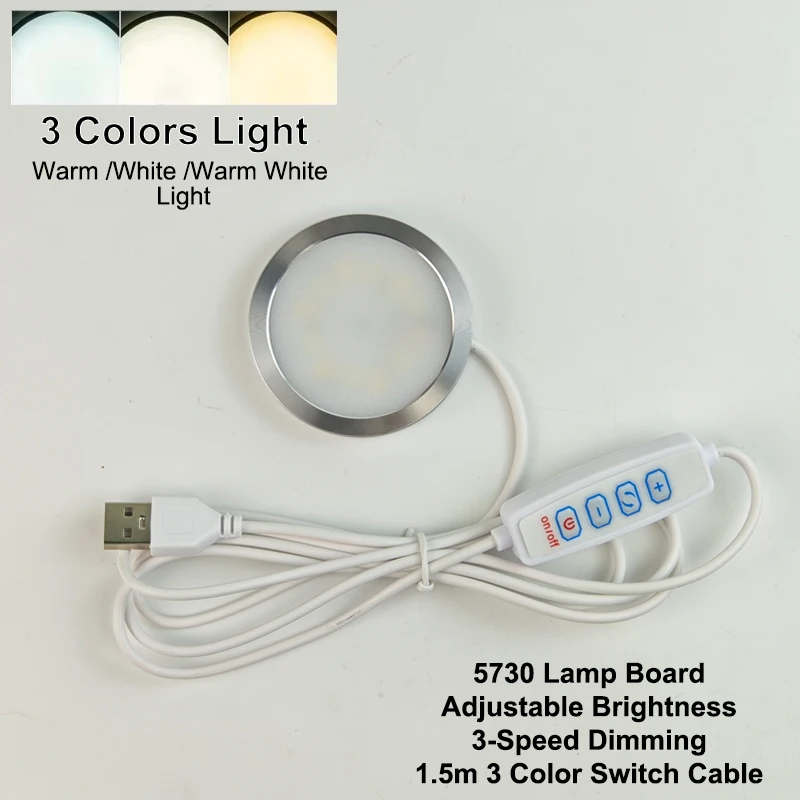 Voor Bambu Lab Led Lamp Kit Verstelbare Licht Kit Led Licht Onderdelen Hardware DIY Model wit/koud/warm licht Zonder Lamp shell 001