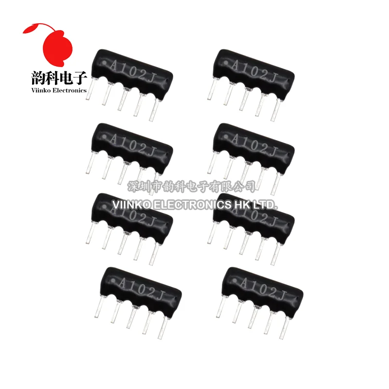 10 Uds 9PIN 8PIN 7PIN 6PIN 5PIN conjunto de resistencia de red de exclusión DIP 100 220 470 680 1K 1,2K 1,5K 2K 2,2K 4,7K 5,1K 10K 100K ohm
