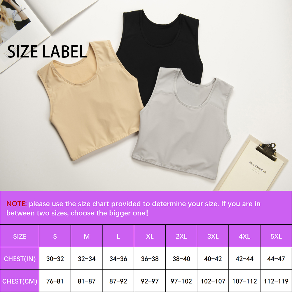 Carpeta de pecho transpirable XUJI Transgender Tomboy FTM