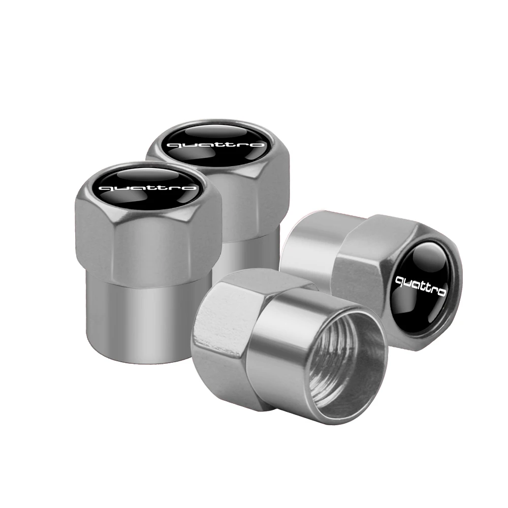 Car Wheel Tire Valve Caps Tyre Rim Stem Covers Airdust for OOOO Audi RS S SLINE A1 A3 8P A4 B5 B7 B8 A5 A6 C6 C7 A7 A8 Q3 Q5 Q7