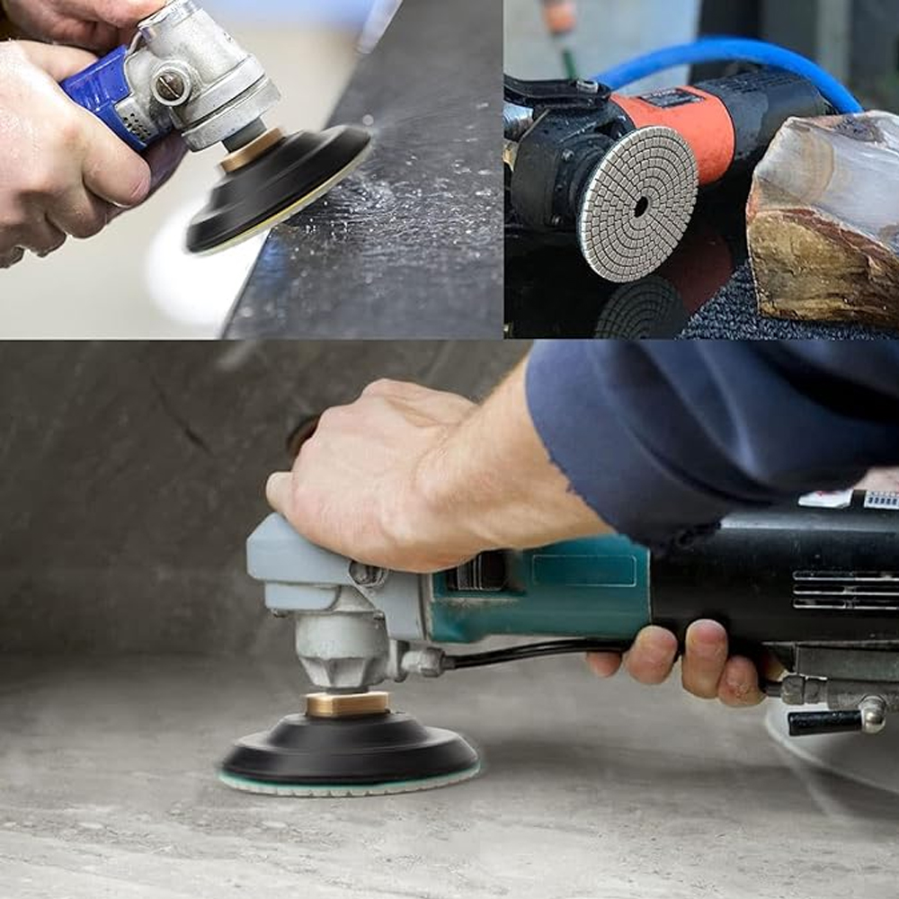 3/4/5/6/7 인치 다이아몬드 연마 패드 드릴 샌딩 화강암 대리석 석영 타일 유리 연삭 도구에 대한 건식/습식 버프 디스크 연마재