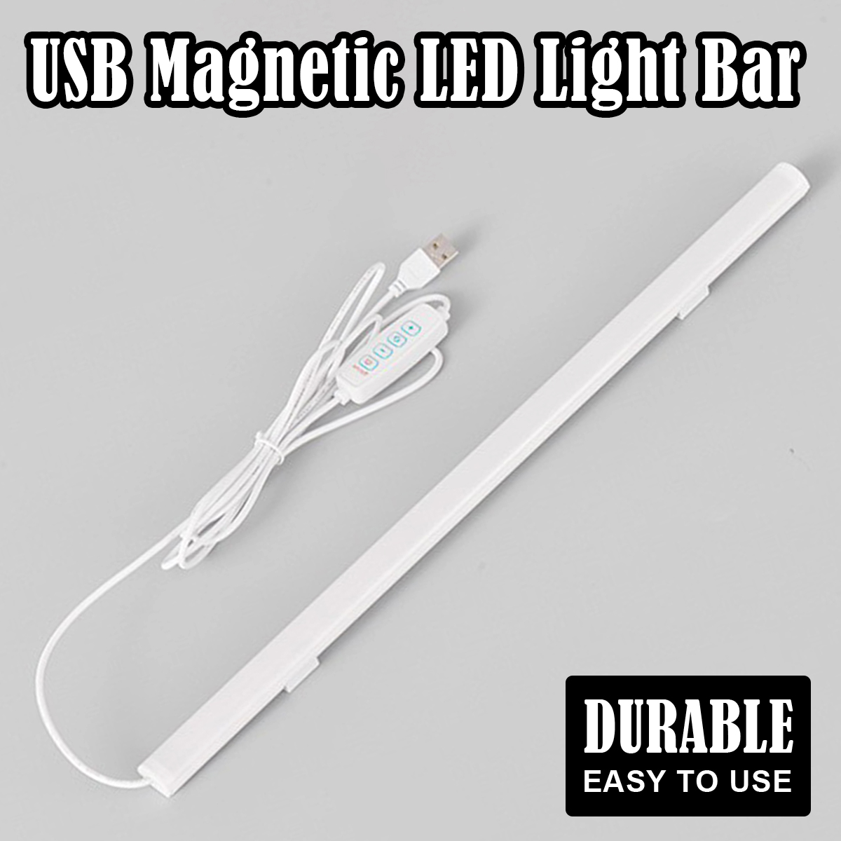 La lámpara de lectura del tubo de luz llevó el aprendizaje de 3colors llevó la noche con el enchufe USB magnético 20cm-50cm tira dimmable de la mesa de la barra al lado de la cama