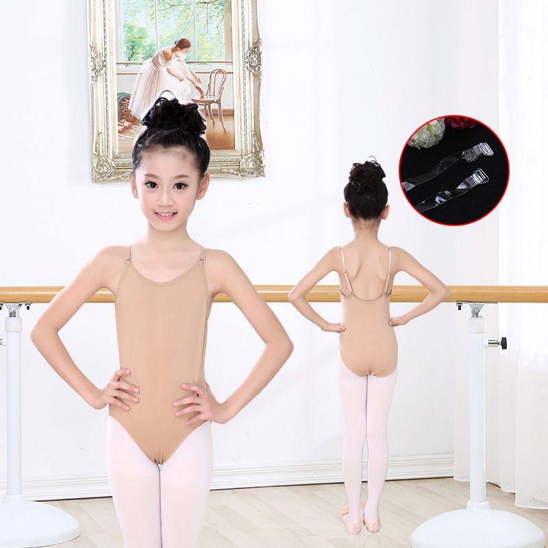 Crianças ballet M-2XL traje macacões sem costura camisola cor da pele ginástica collant meninas crianças dança ballet roupa interior