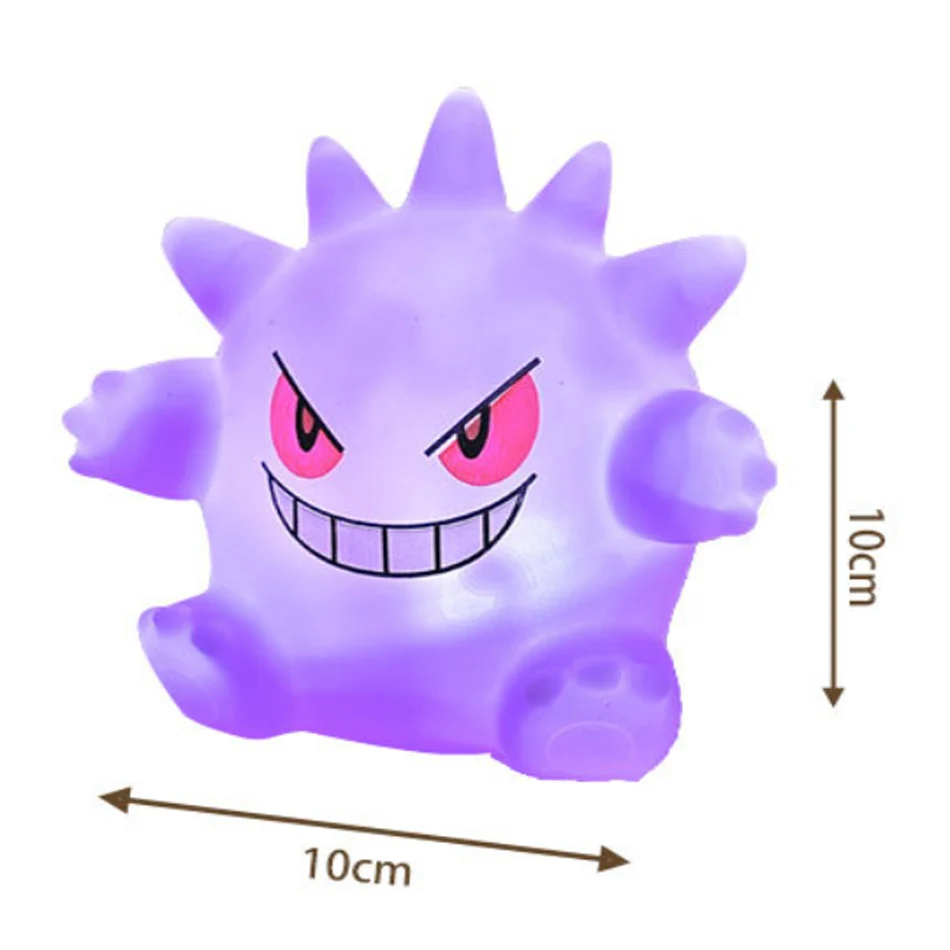 ไฟกลางคืนรูปโปเกมอนเรืองแสง Pikachu gengar Charizard Psyduck Squirtle น่ารักน่ารักน่ารักน่ารักสัตว์หัวเตียงโคมไฟของขวัญสำหรับเด็ก