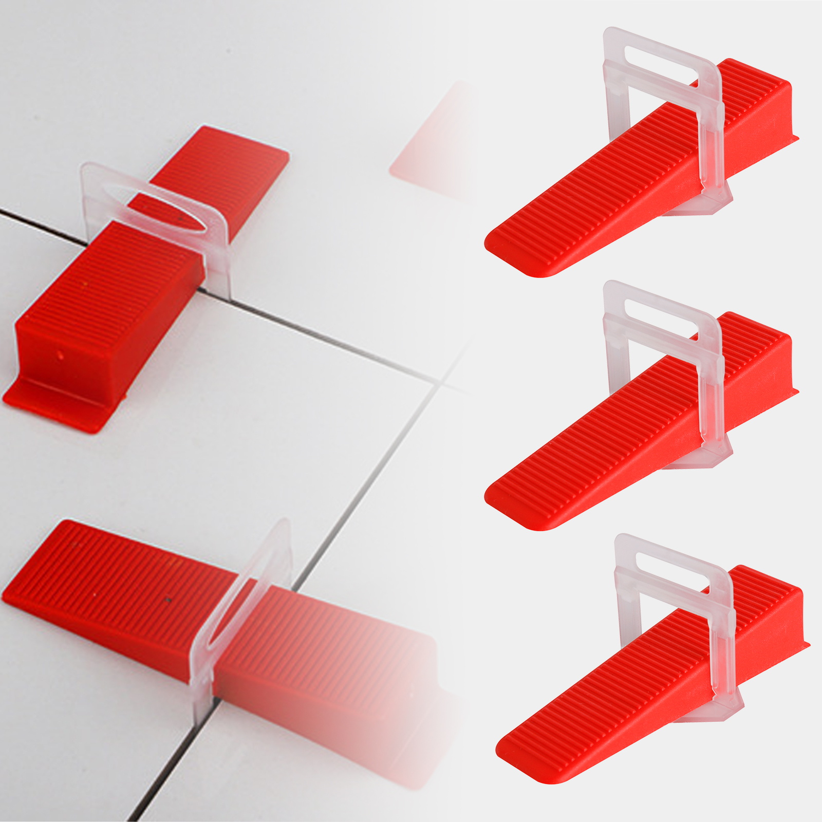 1/1.5/2/2.5/3mm Wall Floor Tile Leveling System Clips Ceramic Leveler Spacer Plier Wadge Kit For Tile Laying Construction Tools