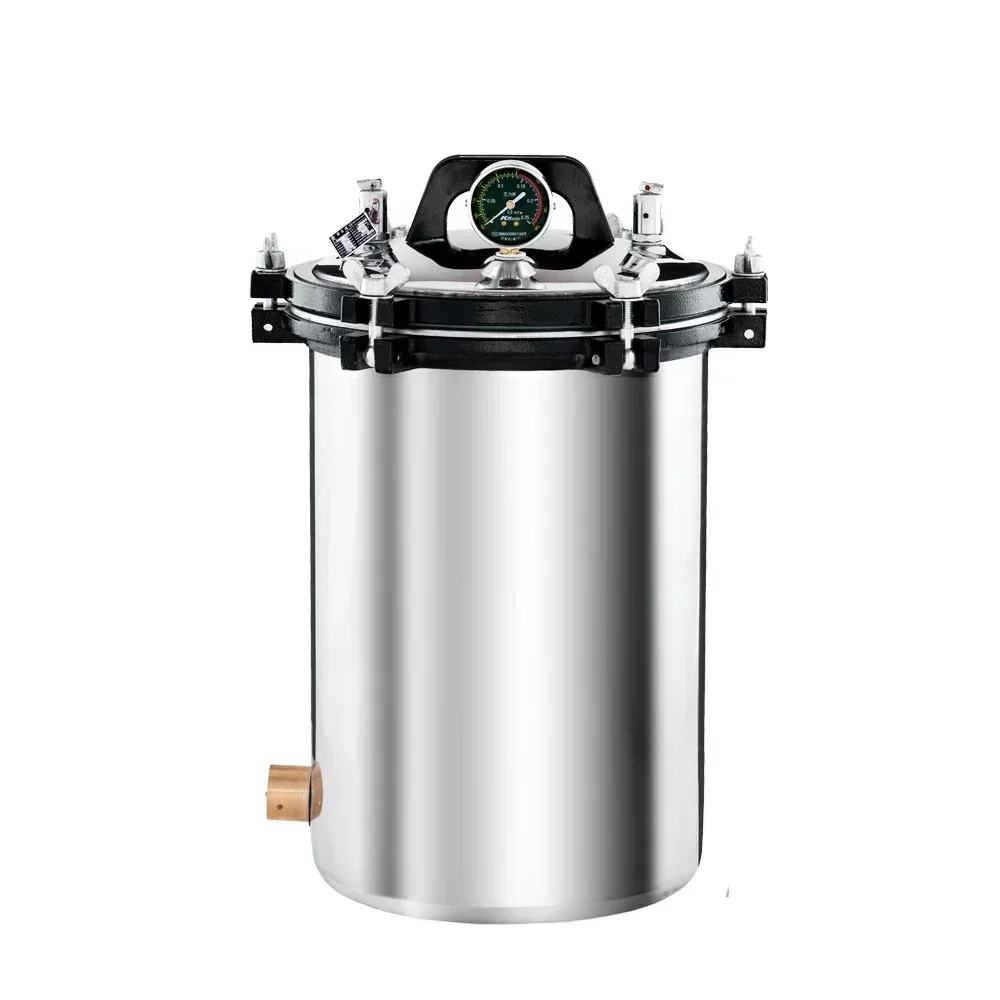 18 24 30 litros esterilizador portátil do vapor da autoclave 24l de aço inoxidável