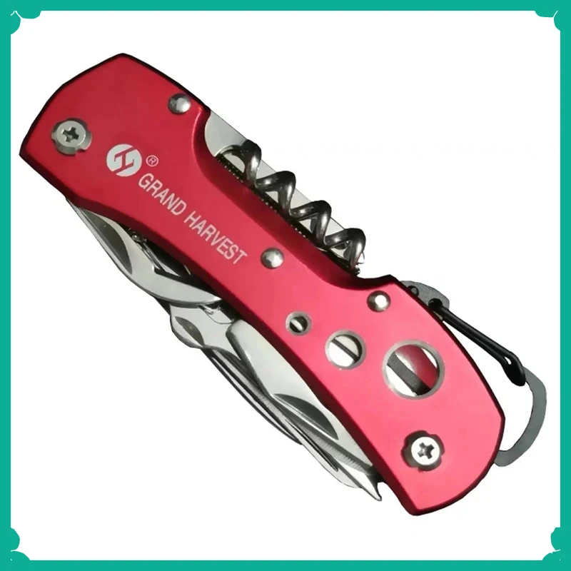 Multitool-Messer, 11-in-1-Faltgetriebe-Messer, Schweizer Überleben, Taschenjagd, Outdoor, Camping, Überleben, multifunktionales Klappmesser