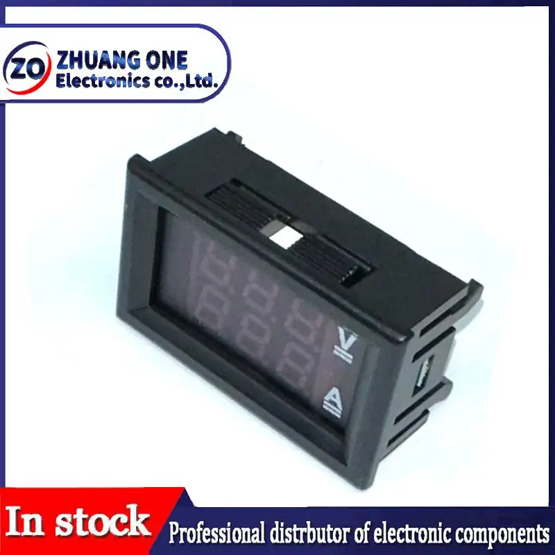 DC 0-100V 10A Khuếch Đỏ + Đèn LED Màu Xanh Dương Amp Kép Kỹ Thuật Số Đồng Hồ Volt Kế Đo Màn Hình Hiển Thị LED đồng Hồ Đo Amperemeter Điện Áp Đèn Báo
