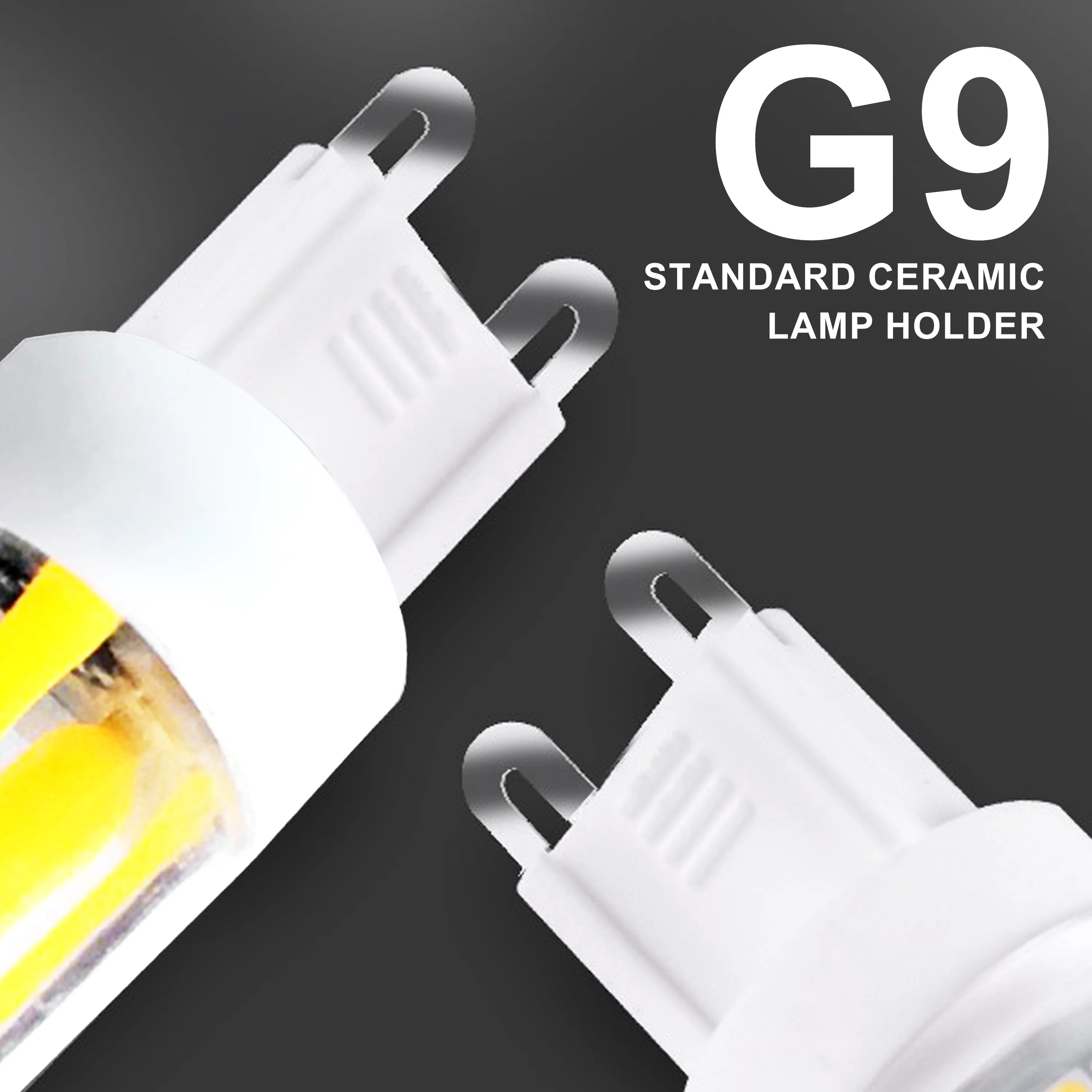 New Ceramic G9 LED Lamp Dimmable 230 V 220 V 110 V Light Bulb 2 Wát 4 Wát 4 LED Filament COB Đèn Chùm Thay Thế 20 Wát 40 Wát Halogen Spotlight