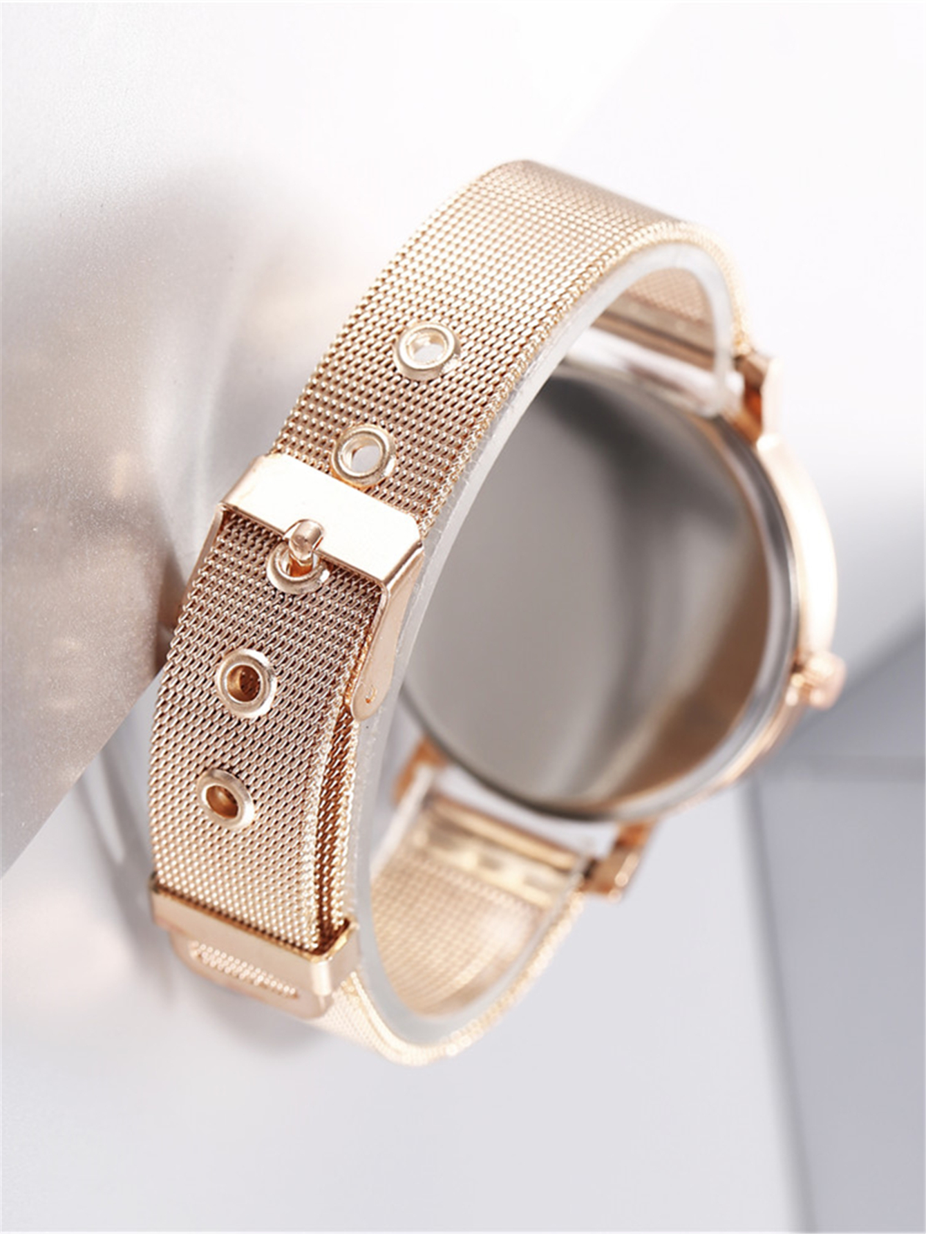 Nuevo reloj sencillo a la moda para mujer, reloj de ocio para mujer, relojes de pulsera deportivos de malla de acero, reloj de pulsera para mujer