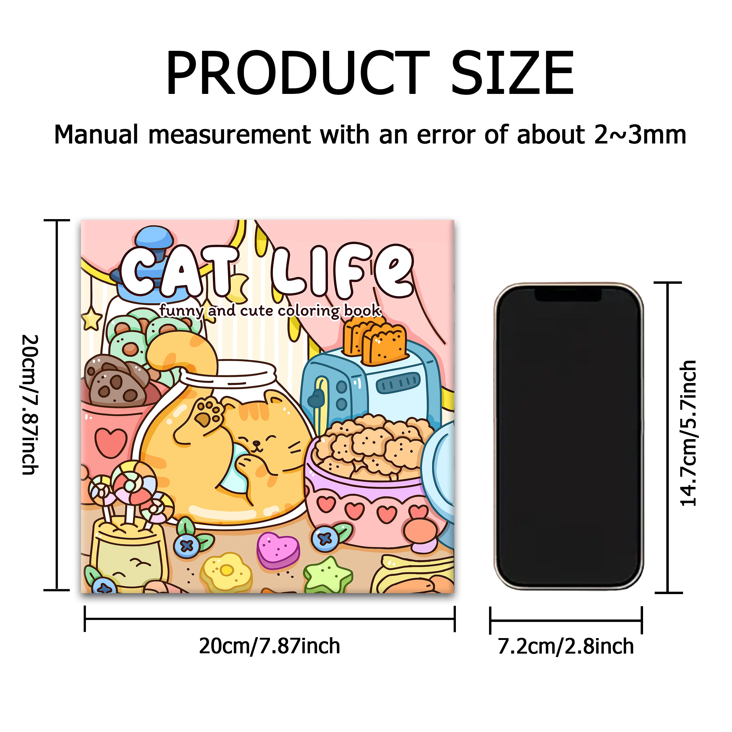 CAT LIFE Bold-easy Patterns Coloring Book for Adults Cute Drawing Book Perfect Gift for Party and Birthday