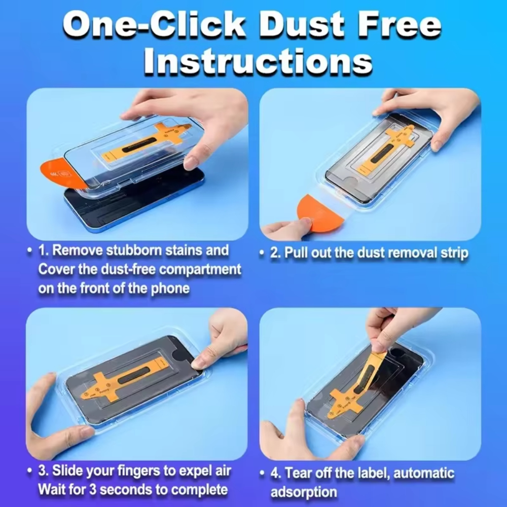 NNBILI 5Pcs Oleophobic Coating Dust Free Easy Installation Screen Protector For iPhone 16 15 14 13 12 11 17 Pro Max 17Air Series