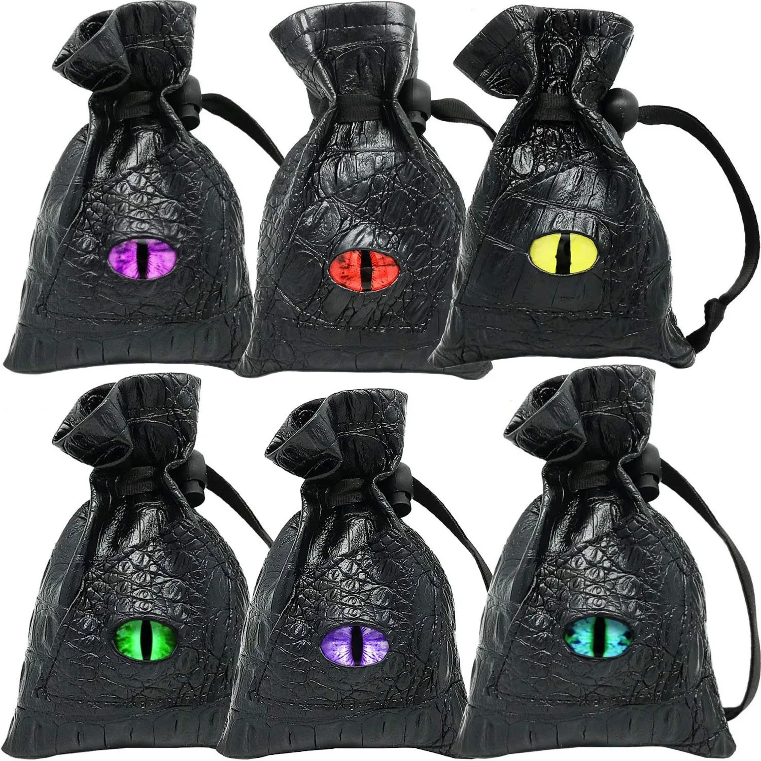10 * 15 cm Torba na kości ze sznurkiem PU Skórzana torba na kości DND Tarots Oracle Torba do przechowywania kart Prezent Monety Biżuteria Akcesoria Torba na kości