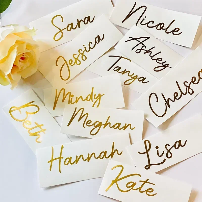 10 Uds. Calcomanías con nombre personalizado, pegatinas de propuesta de damas de honor, bodas personalizadas, cajas de propuesta, etiquetas para fiesta nupcial, calcomanías de vinilo