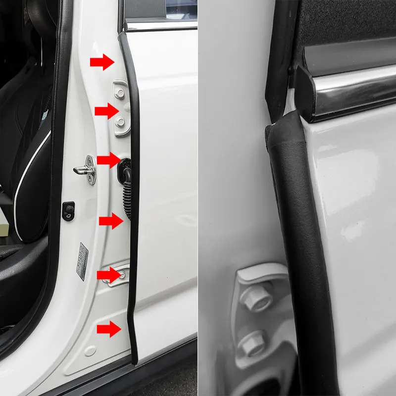 ขอบประตูรถยาง Weatherstrip B เสาแถบปิดผนึกเสียงรบกวน Windproof สําหรับ Auto ประตู Trunk Sealant อุปกรณ์เสริม