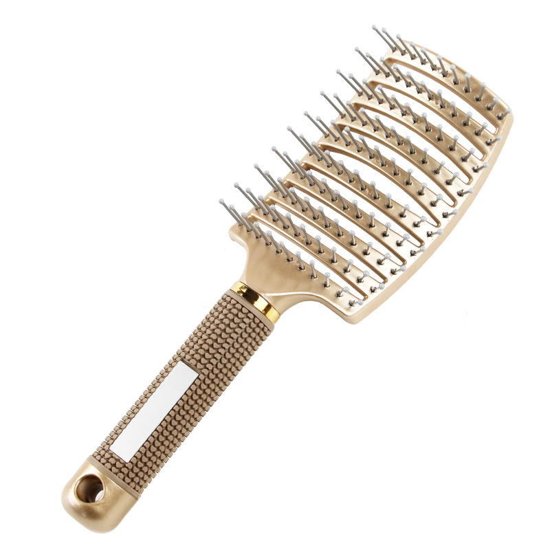 Haarbürste Kopfhaut Massage Kamm Haarbürste Borsten Nylon Frauen Nass Lockige Entwirren Haar Bürste für Salon Friseur Styling Werkzeuge