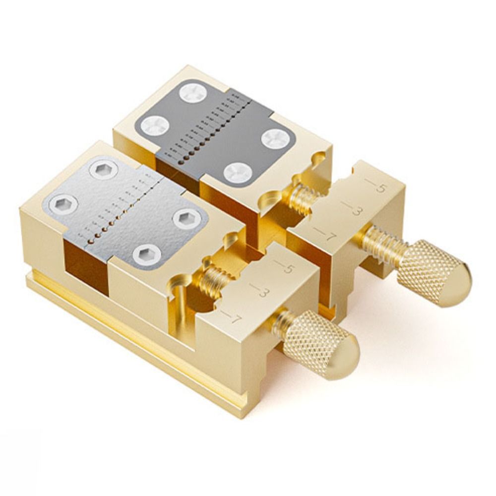 Точные настольные тиски для часов, регулировка резьбы, противоскользящий инструмент для затяжки цанги, стабильный медный держатель головки часов, часовщик