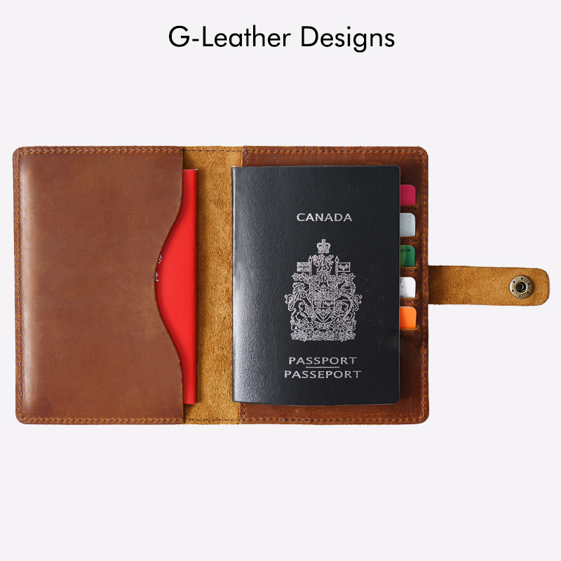 Funda para pasaporte de viaje de cuero genuino, porta pasaporte de cuero Crazy Horse de lujo, billetera, accesorios de viaje, tarjetero