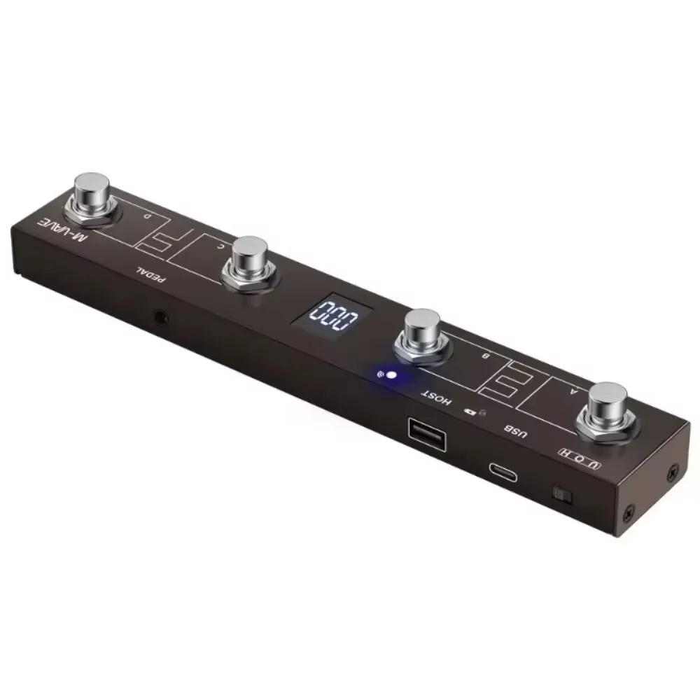 M-vave chocolate plus controlador midi programável 4 botões interruptor de pé suporta página virar função de controle de interface host midi