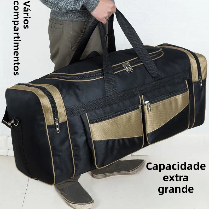 Mala de Viagem Extra ande com Capacidade de 90L, Mochila Masculina para Mudança, Trabalho e Armazenamento de Roupas em Teci...