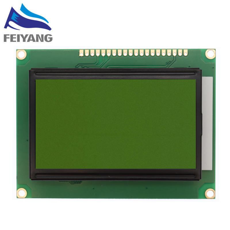 128*64 DOTS LCD module 5V blue screen 12864 LCD with backlight ST7920 Parallel port LCD12864