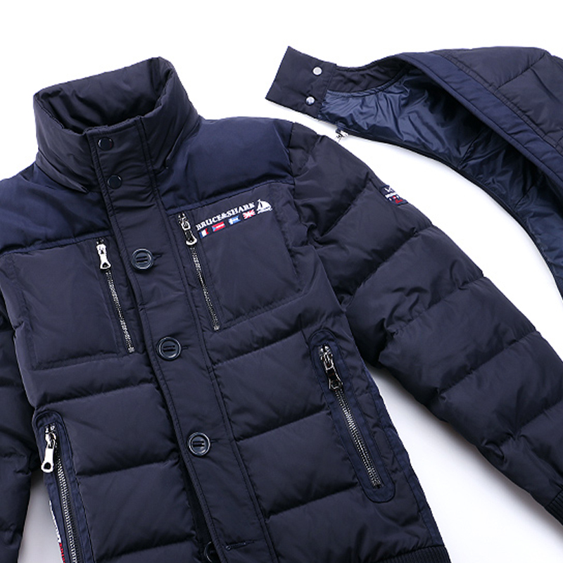 フード付きサーマルコート,男性用厚手の断熱材,フェザー,高級ブランド,カジュアル,防水,70%,グレーのアヒル,大きいサイズ,3xl,新しいコレクション
