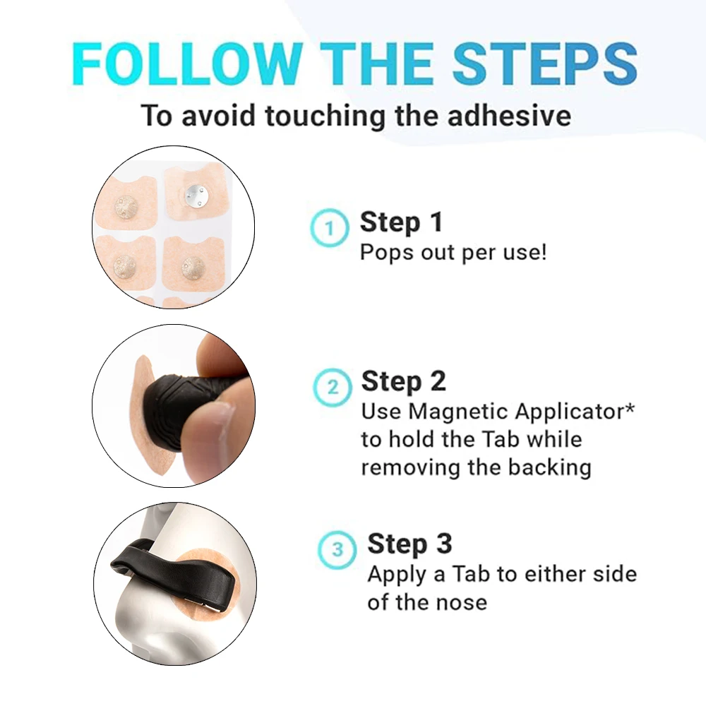 Magnetic Nasal Strips set Anti Snoring Nasal Dilator Reduce Snoring Improve Sleep Quality Snoring Solution Snore Stopper