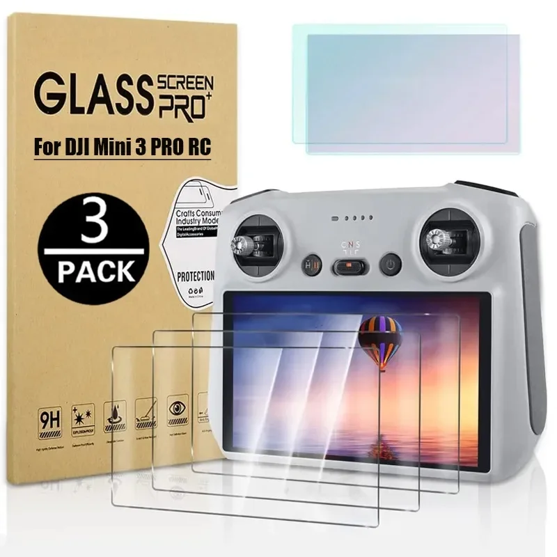 Para DJI Mini 3 PRO RC Protector de pantalla película protectora de vidrio templado protección de control remoto para accesorios DJI Mini 3Pro