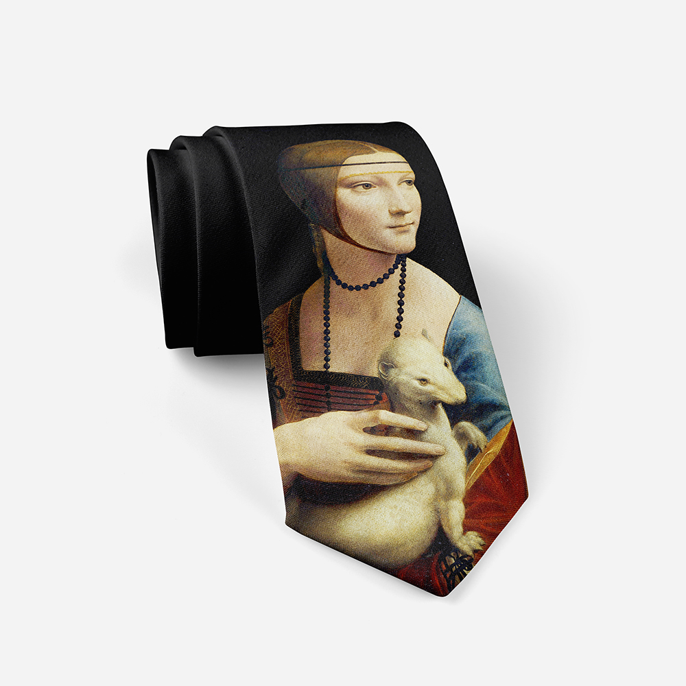 Moda artystyczny obraz olejny krawat Van Gogh retro portret na co dzień biznesowy krawat męski garnitur koszula ślubna akcesoria