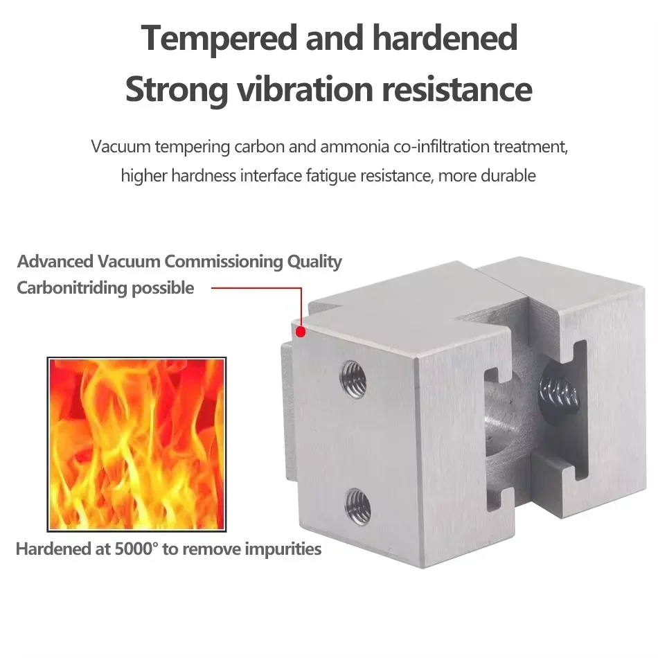 Machine Fixed Precision Vise Double Side OK Fixture Vise CNC Machining Multi-station Wedge Clamping Block Element Vise M6 M8 M10
