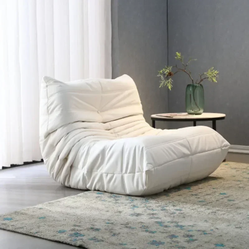 Cat Scratch หนัง Nordic โตโกอินเทอร์เน็ตคนดัง Lazy Caterpillar โซฟาห้องนอนเดี่ยวเก้าอี้โซฟาห้องนั่งเล่นหนังนิ่ม