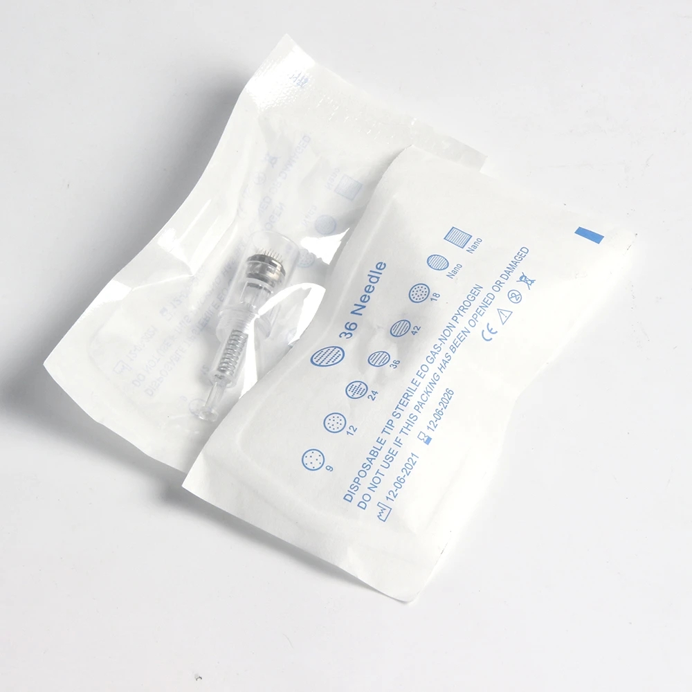 50 stücke 12pin/36pin Runde Nano Microneedling DermaPen Nadeln Schraube Patrone Ersatz Köpfe Tattoo Nano MicroNeedle