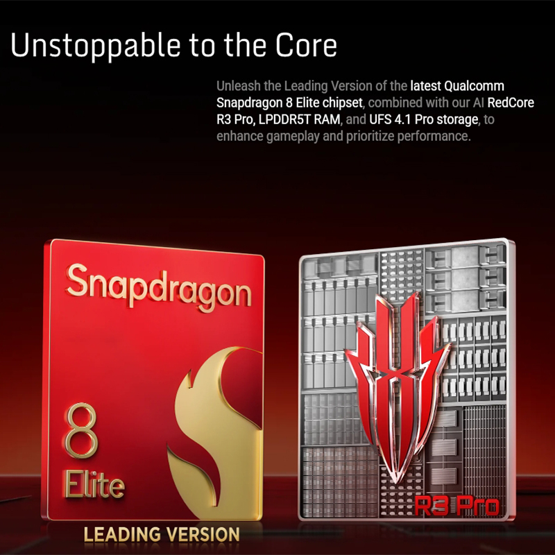 Versión Global Redmagic 10S Pro NX789J Snapdragon 8 Elite versión líder 6,853 "Q9 + 144Hz AMOLED 50*2 + 2 + 16MP 7050mAh 80W NFC