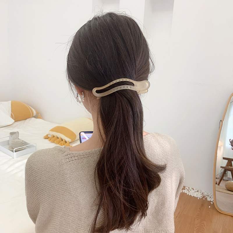 ใหม่อะคริลิค Matte Duckbill ผม Claws Barrettes โบว์สีทึบคลิปผมอุปกรณ์เสริมผมสําหรับผู้หญิง Hairpin หางม้า Headwear