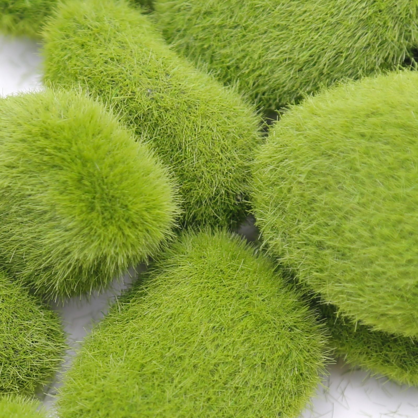 10 Stücke Simulation Moos Stein Künstliche Moos Felsen Ball Gefälschte Grüne Pflanze für Hausgarten Blumentopf Dekoration Kreative Handwerk
