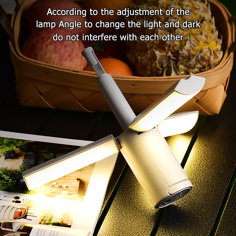 Falten Outdoor Camping Tragbare Wiederaufladbare Hohe Kapazität Beleuchtung Studentenwohnheim Hängen Zelt Hängen Licht Laterne