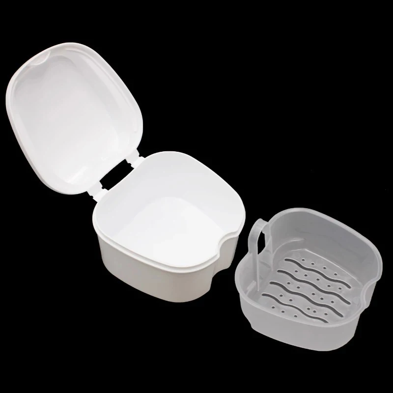 2pcs 치과 리테이너 치열 교정 입 가드 틀니 보관 케이스 상자 치아 브러시 구강 위생 용품 주최자 액세서리