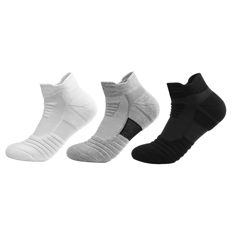 3/6/12 pares de meias esportivas de malha felpudas, acolchoadas, gerenciamento de umidade e duráveis, reduz o pé para corrida, caminhadas, ciclismo, beisebol
