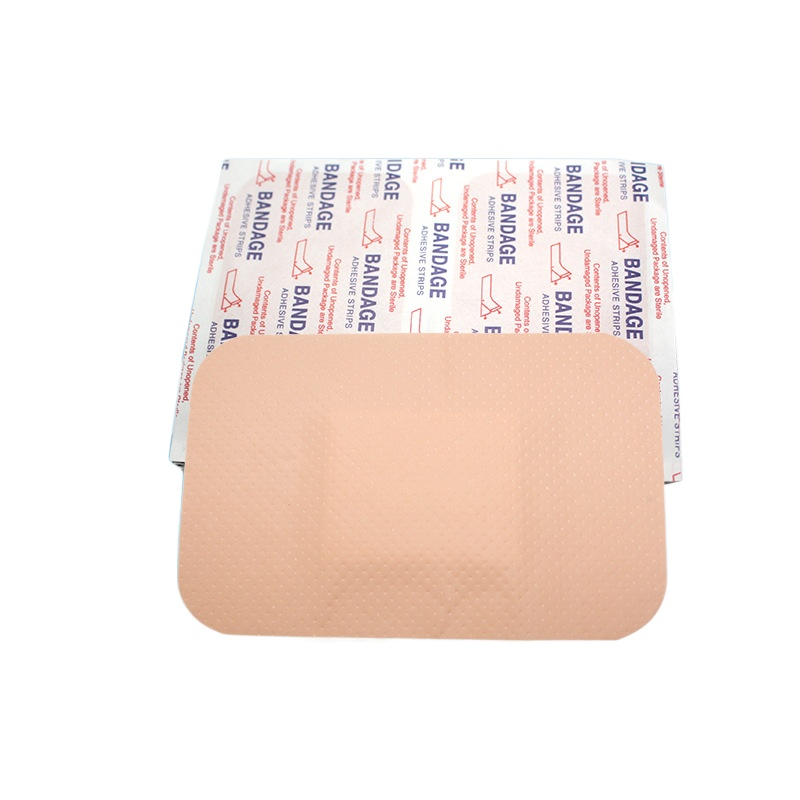 50 pçs/set 7.6*5.1cm grande remendo de pele pe à prova dwaterproof água em forma quadrada band aid acessórios de primeiros socorros ferida gesso ataduras adesivas