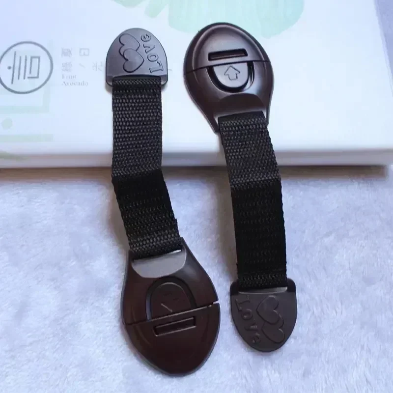 เด็กความปลอดภัยป้องกันล็อคประตูตู้ลิ้นชักตู้เย็นห้องน้ําล็อคเด็ก Security Protector ป้องกันไนลอนล็อคความปลอดภัย