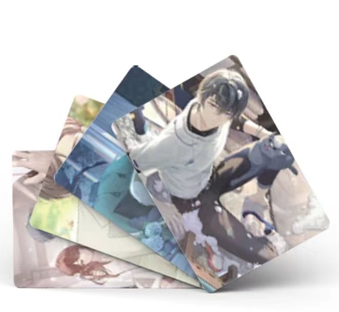 Cartes de dessin animé double face, cartes d'impression laser, Larmes de Themis, Luke, Perle, Artem, Wing, Vilhelm, Collection de cadeaux, jeu, 50 pièces, ensemble