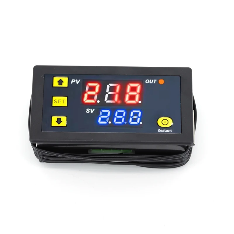 Termostato Digital de pantalla LED con Control de temperatura, instrumento de Control de calor/refrigeración, W3230, 12V, 24V, AC110-220V, 20A