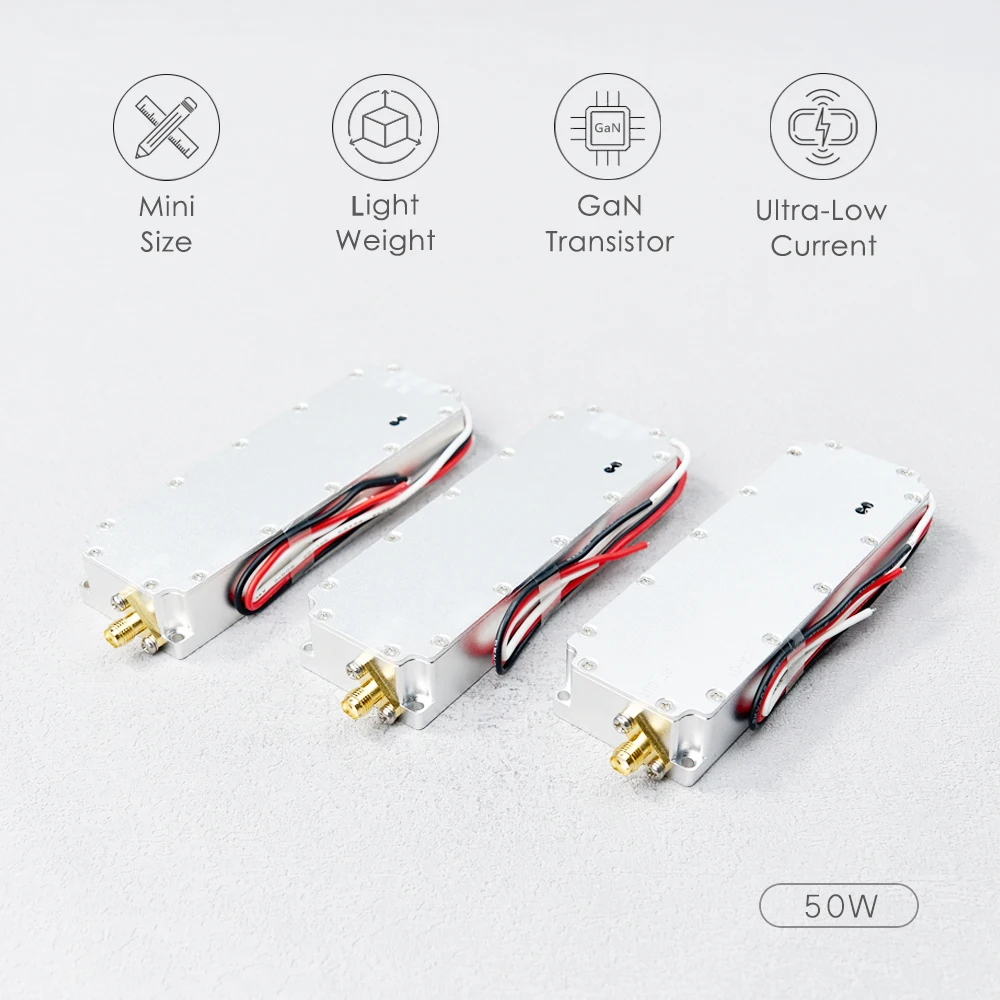 2.4GHz 50W RF High Power Amplifiers wireless Signal Extender Sweep Signal Source For Drone WiFi6