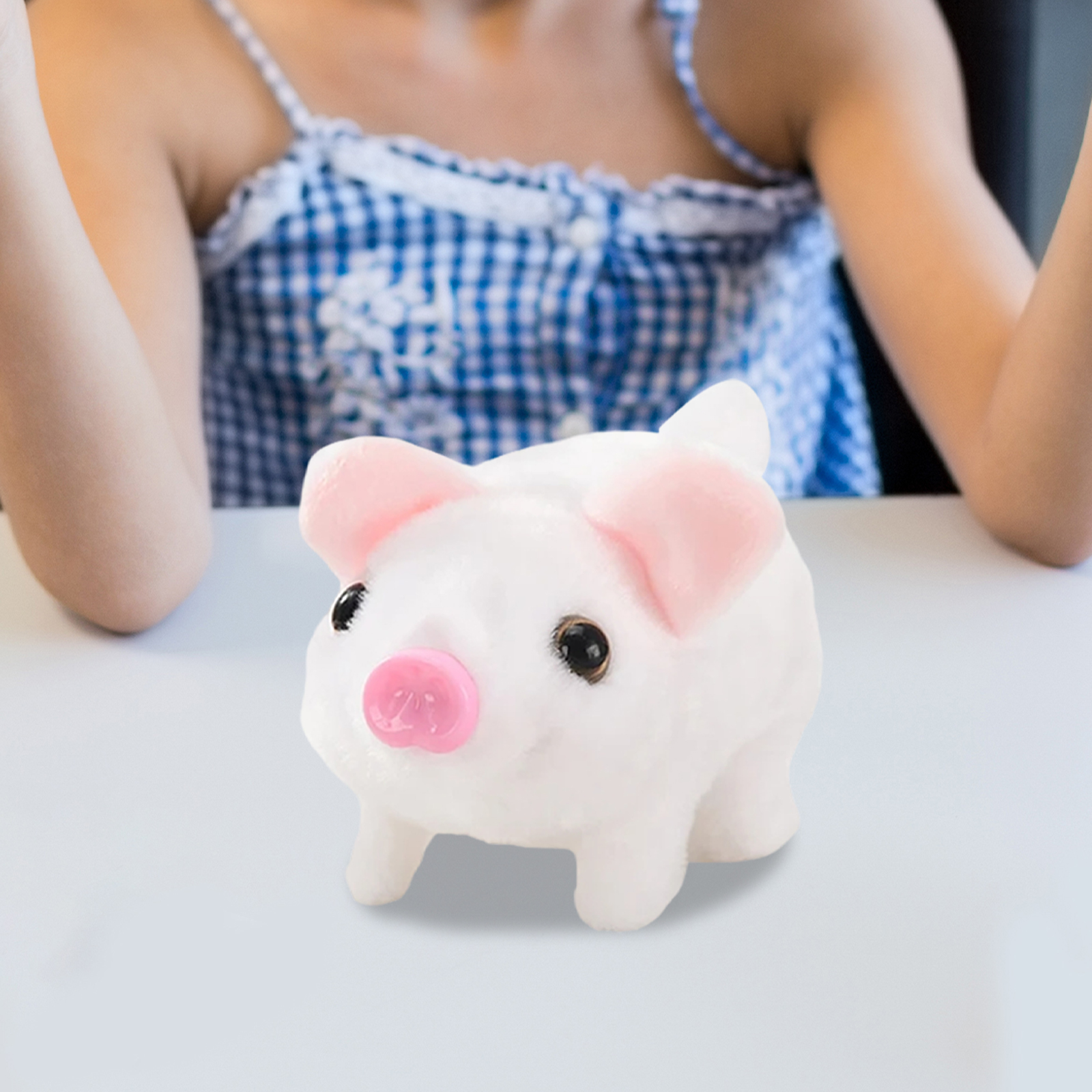 Cerdo de peluche electrónico vívido puede caminar hacer sonido para niñas y niños, regalo de cumpleaños