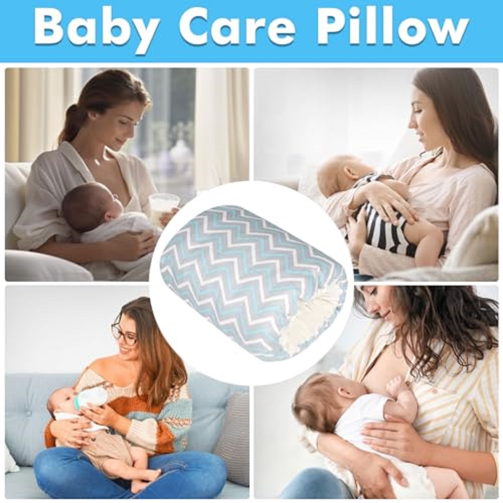 Cuscino per allattamento in cotone per neonato Mini cuscino per il braccio per l'allattamento al seno Biberon per la maternità Mamma Accessori morbidi per la cura del bambino