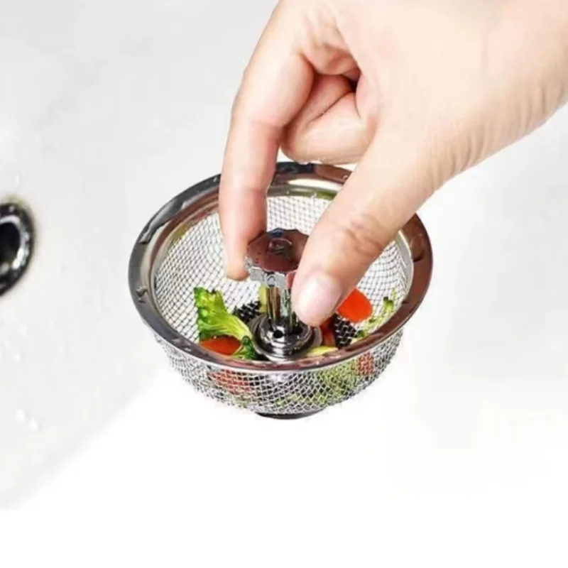 1 pçs filtro de pia da cozinha malha fogões de esgoto aço inoxidável drenos de chão do banheiro coletor dreno de resíduos buraco filtro tela