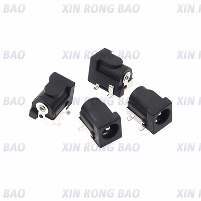 10pcs smd DC-005 DC-050 DC-Steckdosen stecker dc005 5.5*2,1mm 5.5*2,5mm 2,1/2,5 Buchse rund um die Nadel schwarz