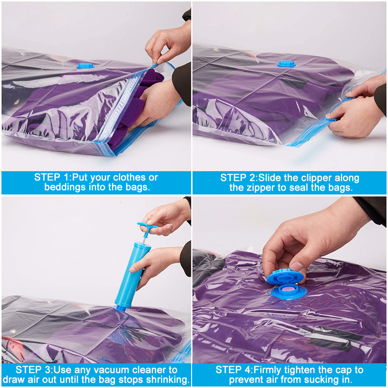 Vacuum Storage Bags Wardrobe Organizer Vacuum Seal Bag Space Saving Bags for Clothes Pillow Bedding Blanket Packaging Storager